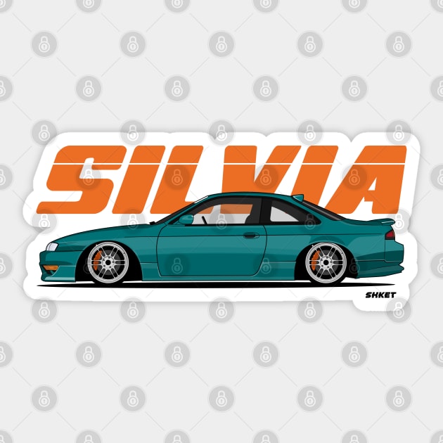 Silvia S14 Stanced Sticker by shketdesign